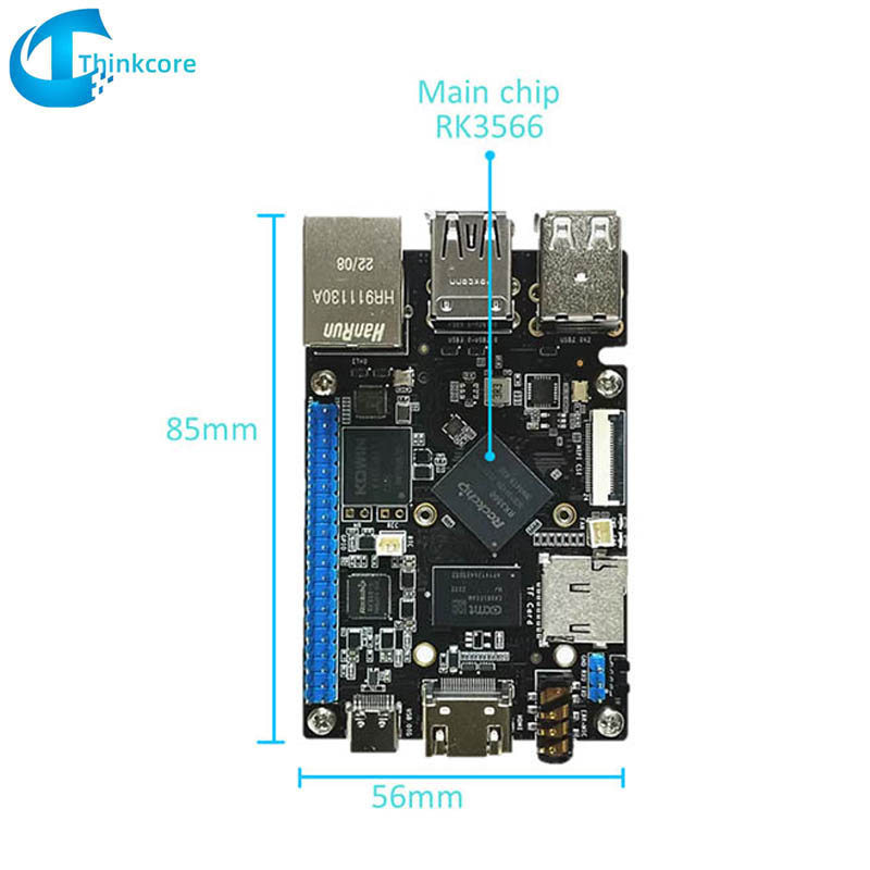 RK3566 SBC Single Board -tietokone, joka on yhteensopiva Raspberry Pi:n kanssa