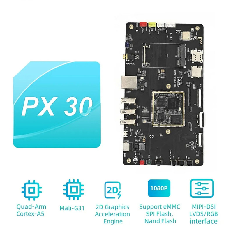 RockChip Px30-neliytiminen 64-bittinen kehityslautakunta